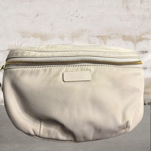 Kate Spade Lavender Gray Nylon Leather Belt Bag - Picture 1 of 3